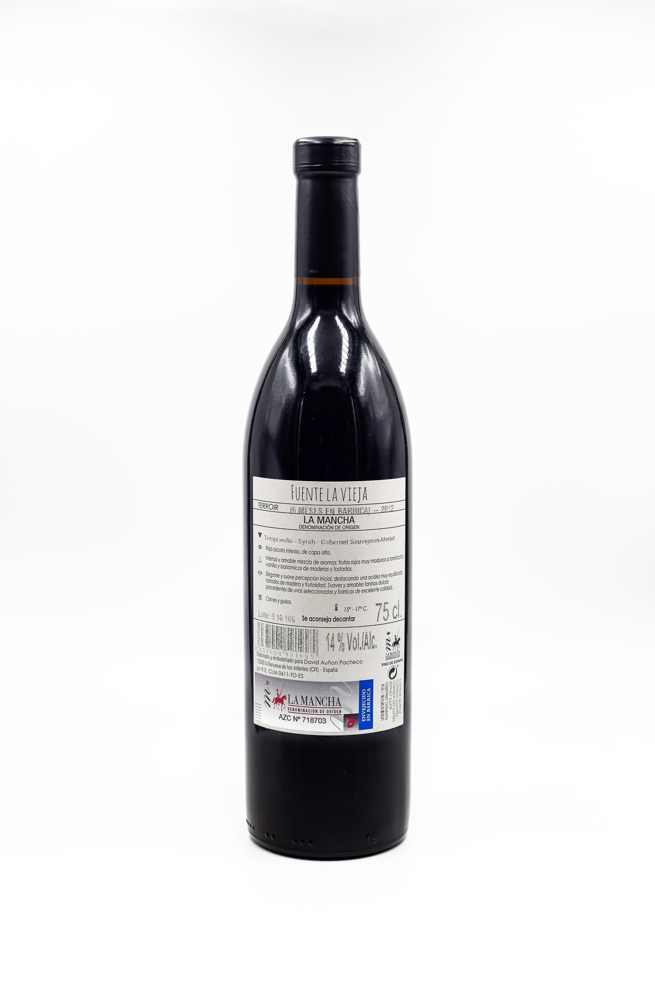 Tinto FUENTE LA TERROIR David V.T. Autor Auñon “Vinos VIEJA 75cl de Vino Castilla