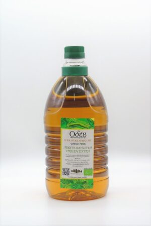 Aceite de oliva virgen extra marca odés, variedad picual de 2 litros